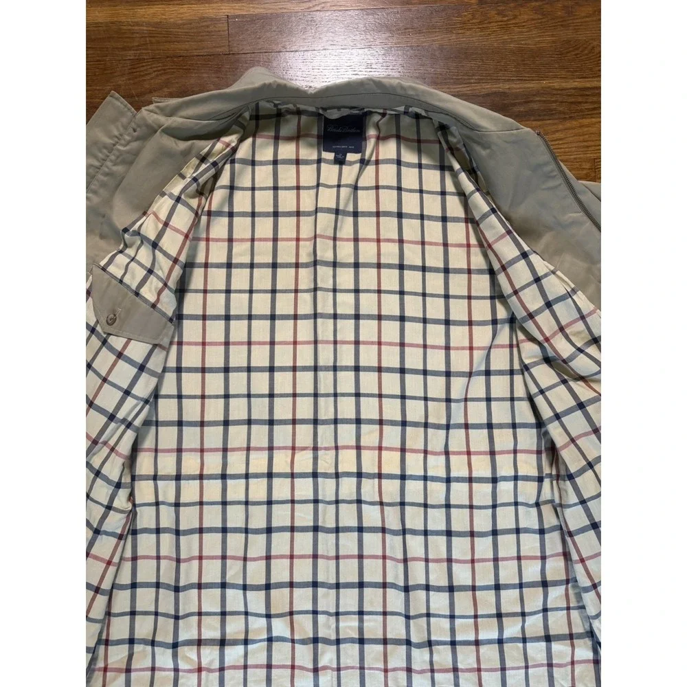 Vintage Brooks Brothers Overcoat Trench collar Coat XL Beige Men